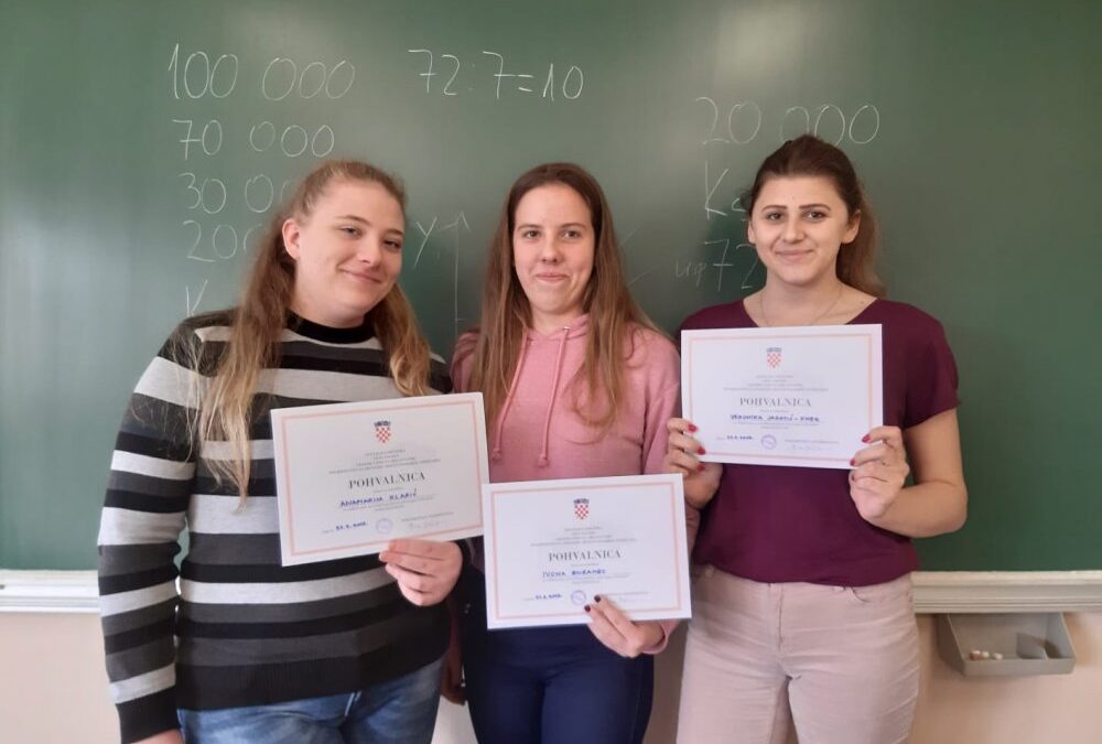 Međužupanijsko natjecanje u disciplini Poduzetništvo