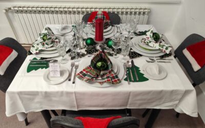 Učenici prvog razreda postavili prigodni blagdanski stol u sklopu modula temeljne vještine u ugostiteljstvu